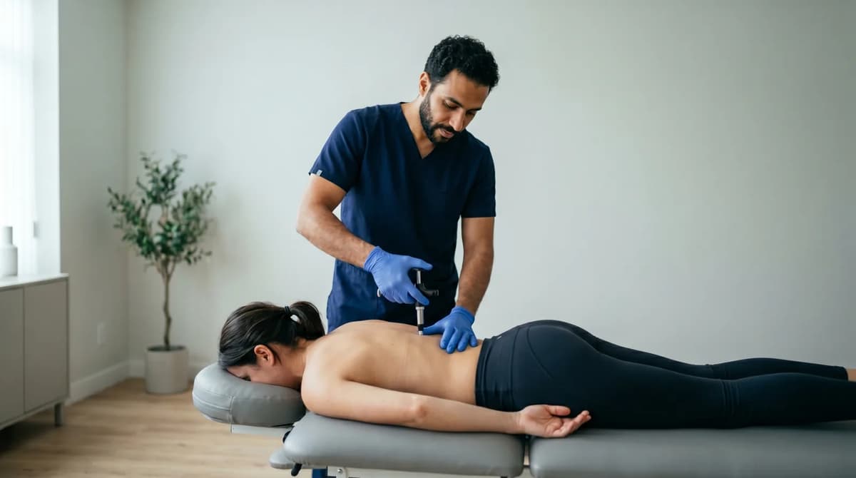 Activator Technique session at Physio Cure Dubai