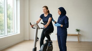 Cardiopulmonary Physiotherapy session at Physio Cure Dubai