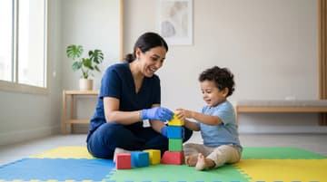 Developmental Delay session at Physio Cure Dubai
