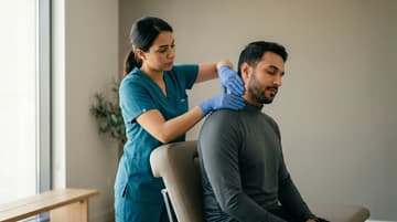 Neck Pain Treatment session at Physio Cure Dubai